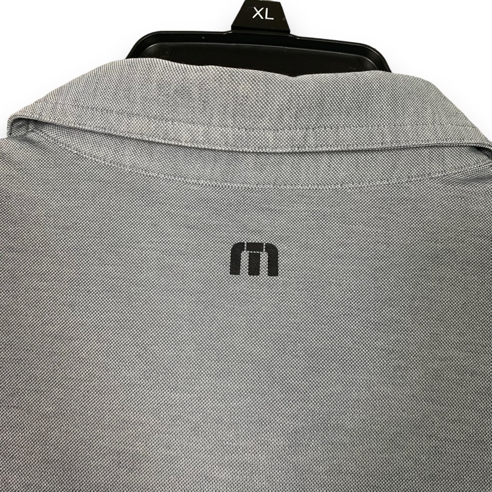 Travis Mathew Polo Shirt Mens XL Black Gray Short Sleeve Pima Cotton Poly Blend - Picture 11 of 13